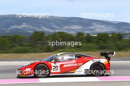 #20 AKKA ASP (FRA) FERRARI 458 ITALIA GT3 TRISTAN VAUTIER (FRA) MORGAN MOULLIN TRAFFORT (FRA) ALESSANDRO PIER GUIDI (ITA) 19-20.06.2015. Blancpain Endurance Series, Round 3, Paul Ricard, France
