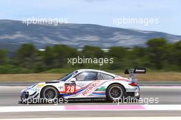#28 DELAHAYE RACING TEAM (BEL) PORSCHE 997 GT3 R PIERRE ETIENNE BORDET (FRA) ALEXANDRE VIRON (FRA) EMMANUEL ORGEVAL (FRA) 19-20.06.2015. Blancpain Endurance Series, Round 3, Paul Ricard, France