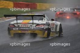 #99 ROWE RACING (DEU) MERCEDES SLS AMG GT3 NICO BASTIAN (DEU) STEF DUSSELDORP (NDL) THOMAS JAGER (DEU) 23-26.07.2015. Blancpain Endurance Series, Rd 4, 24 Hours of Spa, Spa-Francorchamps, Belgium.