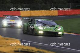 #63 GRT GRASSER RACING TEAM (AUT) LAMBORGHINI HURACAN GT3 GIOVANNI VENTURINI (ITA) ADRIAN ZAUGG (ZAF) MIRKO BOTOLOTTI (ITA) 23-26.07.2015. Blancpain Endurance Series, Rd 4, 24 Hours of Spa, Spa-Francorchamps, Belgium.