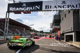 #19 GRT GRASSER RACING TEAM (AUT) LAMBORGHINI HURACAN GT3 ANDREW PALMER (USA) FABIO BABINI (ITA) JEROEN MUL (NDL) 23-26.07.2015. Blancpain Endurance Series, Rd 4, 24 Hours of Spa, Spa-Francorchamps, Belgium.