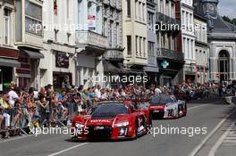 Laurens Vanthoor (BEL) René Rast (DEU) Markus Winkelhock (DEU) Audi Sport Team WRT Audi R8 LMS 22-26.07.2015. Blancpain Endurance Series, Round 4, 24h Spa-Francorchamps, Belguim