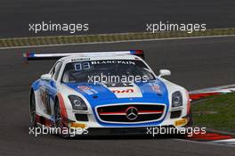 #71 GT RUSSIAN TEAM (RUS) MERCEDES SLS AMG GT3 ALEXEY VASILIEV (RUS) KARIM AL AZHARI (UAE) MARKO ASMER (EST) 19-20.09.2015. Blancpain Endurance Series, Rd 6, Nurburgring, Germany.