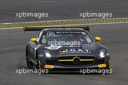 #98 ROWE RACING (DEU) MERCEDES SLS AMG GT3 INDY DONTJE (NDL) DANIEL JUNCADELLA (ESP) NICOLAI SYLVEST (DNK) 19-20.09.2015. Blancpain Endurance Series, Rd 6, Nurburgring, Germany.