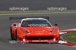 #111 KESSEL RACING (CHE) FERRARI 458 ITALIA STEPHEN EARLE (USA) LIAM TALBOT (AUS) MARCO ZANUTTINI (ITA) 19-20.09.2015. Blancpain Endurance Series, Rd 6, Nurburgring, Germany.