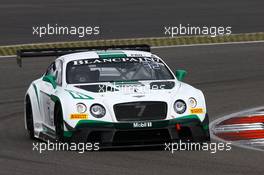 #7 BENTLEY M-SPORT (GBR) BENTLEY CONTINENTAL GT3 GUY SMITH (GBR) ANDY MEYRICK (GBR) STEVEN KANE (GBR) 19-20.09.2015. Blancpain Endurance Series, Rd 6, Nurburgring, Germany.