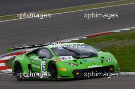 #63 GRT GRASSER RACING TEAM (AUT) LAMBORGHINI HURACAN GT3 GIOVANNI VENTURINI (ITA) ADRIAN ZAUGG (ZAF) MIRKO BOTOLOTTI (ITA) 19-20.09.2015. Blancpain Endurance Series, Rd 6, Nurburgring, Germany.