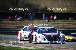 #75 ISR (CZE) AUDI R8 LMS ULTRA FILIP SALAQUARDA (CZE) MARCO BONANOMI (ITA) 05-06.04.2015 Blancpain Sprint Series, Round 1, Nogaro, Frannce, Coupes De Paques, France