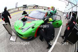 #333 RINALDI RACING (DEU) FERRARI 458 ITALIA GT3 MARCO SEEFRIED (DEU) NORBERT SIEDLER (AUT) 05-06.04.2015 Blancpain Sprint Series, Round 1, Nogaro, Frannce, Coupes De Paques, France