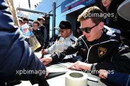 #88 REITER ENGINEERING (DEU) LAMBORGHINI GALLARDO LP560-4 R EX ALBERT VON THURN UND TAXI (DEU) NICK CATSBURG (NDL) 05-06.04.2015 Blancpain Sprint Series, Round 1, Nogaro, Frannce, Coupes De Paques, France