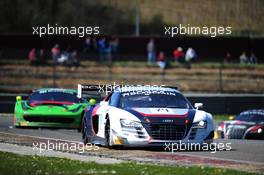 #74 ISR (CZE) AUDI R8 LMS ULTRA THOMAS FORDBACH (DNK)ANDERS FJORDBACH (DNK) 05-06.04.2015 Blancpain Sprint Series, Round 1, Nogaro, Frannce, Coupes De Paques, France