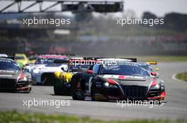 #3 BELGIAN AUDI CLUB TEAM WRT (BEL) AUDI R8 LMS ULTRA GT3 STEPHANE ORTELLI (MCO) STEPHANE RICHELMI (MCO) 05-06.04.2015 Blancpain Sprint Series, Round 1, Nogaro, Frannce, Coupes De Paques, France