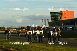 BENTLEY BOYS DOING THE TRACKWALK 05-06.04.2015 Blancpain Sprint Series, Round 1, Nogaro, Frannce, Coupes De Paques, France