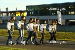 BENTLEY BOYS DOING THE TRACKWALK 05-06.04.2015 Blancpain Sprint Series, Round 1, Nogaro, Frannce, Coupes De Paques, France