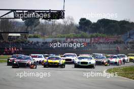 #3 BELGIAN AUDI CLUB TEAM WRT (BEL) AUDI R8 LMS ULTRA GT3 STEPHANE ORTELLI (MCO) STEPHANE RICHELMI (MCO) 05-06.04.2015 Blancpain Sprint Series, Round 1, Nogaro, Frannce, Coupes De Paques, France