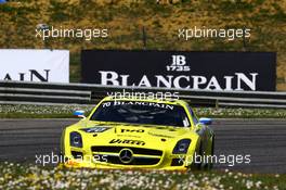 #70 GT RUSSIAN TEAM (RUS) MERCEDES SLS AMG GT3 ALEXEI KARACHEV (RUS) BERND SCHNEIDER (DEU) 05-06.04.2015 Blancpain Sprint Series, Round 1, Nogaro, Frannce, Coupes De Paques, France