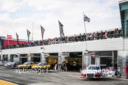 #6 PHOENIX RACING (DEU) AUDI R8 LMS ULTRA GT3 MARKUS WINKELHOCK (DEU) NIKI MAYR MEINHOF (AUT) 05-06.04.2015 Blancpain Sprint Series, Round 1, Nogaro, Frannce, Coupes De Paques, France