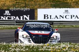 #75 ISR (CZE) AUDI R8 LMS ULTRA FILIP SALAQUARDA (CZE) MARCO BONANOMI (ITA) 05-06.04.2015 Blancpain Sprint Series, Round 1, Nogaro, Frannce, Coupes De Paques, France