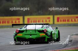 #333 RINALDI RACING (DEU) FERRARI 458 ITALIA GT3 MARCO SEEFRIED (DEU) NORBERT SIEDLER (AUT) 05-06.04.2015 Blancpain Sprint Series, Round 1, Nogaro, Frannce, Coupes De Paques, France