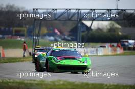 #333 RINALDI RACING (DEU) FERRARI 458 ITALIA GT3 MARCO SEEFRIED (DEU) NORBERT SIEDLER (AUT) 05-06.04.2015 Blancpain Sprint Series, Round 1, Nogaro, Frannce, Coupes De Paques, France