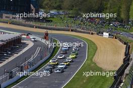#1 BELGIAN AUDI CLUB TEAM WRT (BEL) AUDI R8 LMS ULTRA GT3 LAURENS VANTHOOR (BEL) ROBIN FRIJNS (NDL) 10.05.2015. Blancpain Sprint Series, Rd 2, Brands Hatch, England. Sunday.