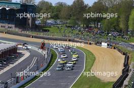 START QUALIFYING RACE 10.05.2015. Blancpain Sprint Series, Rd 2, Brands Hatch, England. Sunday.