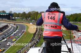 TV CREW 10.05.2015. Blancpain Sprint Series, Rd 2, Brands Hatch, England. Sunday.