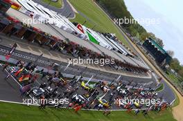 AMBIANCE STARTING GRID 10.05.2015. Blancpain Sprint Series, Rd 2, Brands Hatch, England. Sunday.
