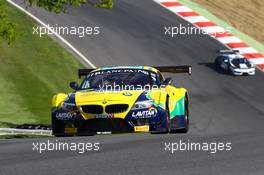 #77 BMW SPORTS TROPHY TEAM BRASIL (BRA) BMW Z4 GT3 ATILA ABREU (BRA) VALDENO BRITO (BRA) 09.05.2015. Blancpain Sprint Series, Rd 2, Brands Hatch, England. Saturday.