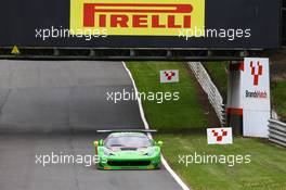 #333 RINALDI RACING (DEU) FERRARI 458 ITALIA GT3 MARCO SEEFRIED (DEU) NORBERT SIEDLER (AUT) 09.05.2015. Blancpain Sprint Series, Rd 2, Brands Hatch, England. Saturday.
