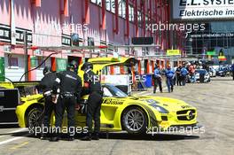 #70 GT RUSSIAN TEAM (RUS) MERCEDES SLS AMG GT3 ALEXEI KARACHEV (RUS) BERND SCHNEIDER (DEU) 06.06.2015. Blancpain Sprint Series, Rd 3, Zolder, Belgium, Saturday.