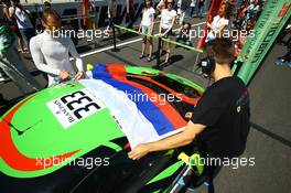 #333 RINALDI RACING (DEU) FERRARI 458 ITALIA GT3 MARCO SEEFRIED (DEU) NORBERT SIEDLER (AUT) 04.05.2015. Blancpain Sprint Series, Rd 4, Moscow, Russia, Saturday.