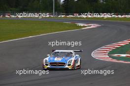 #70 GT RUSSIAN TEAM (RUS) MERCEDES SLS AMG GT3 ALEXEY VASILIEV (RUS) MARKO ASMER (EST) 03.05.2015. Blancpain Sprint Series, Rd 4, Moscow, Russia, Friday.