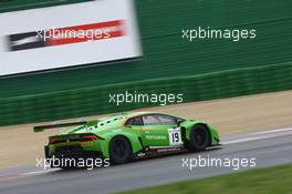 #19 GRT GRASSER RACING TEAM (AUT) LAMBORGHINI HURACAN GT3 JEROEN MUL (NLD) ALBERTO DI FOLCO (ITA) 02-04.10.2015. Blancpain Sprint Series, Rd 6, Misano, Italy.