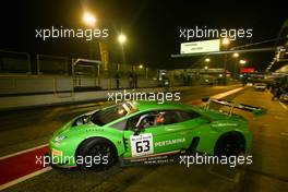 #63 GRT GRASSER RACING TEAM (AUT) LAMBORGHINI HURACAN GT3 MIRKO BORTOLOTTI (ITA) PATRICK KUJALA (FIN) 02-04.10.2015. Blancpain Sprint Series, Rd 6, Misano, Italy.