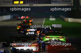 #19 GRT GRASSER RACING TEAM (AUT) LAMBORGHINI HURACAN GT3 JEROEN MUL (NLD) ALBERTO DI FOLCO (ITA) 02-04.10.2015. Blancpain Sprint Series, Rd 6, Misano, Italy.