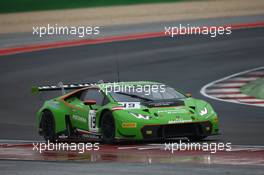 #19 GRT GRASSER RACING TEAM (AUT) LAMBORGHINI HURACAN GT3 JEROEN MUL (NLD) ALBERTO DI FOLCO (ITA) 02-04.10.2015. Blancpain Sprint Series, Rd 6, Misano, Italy.