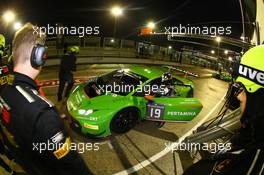 #19 GRT GRASSER RACING TEAM (AUT) LAMBORGHINI HURACAN GT3 JEROEN MUL (NLD) ALBERTO DI FOLCO (ITA) 02-04.10.2015. Blancpain Sprint Series, Rd 6, Misano, Italy.