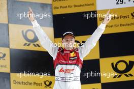 Podium, Winner Jamie Green (GBR) Audi Sport Team Rosberg Audi RS 5 DTM 31.05.2015, DTM Round 2, Lausitzring, Germany, Sunday, Race 2.