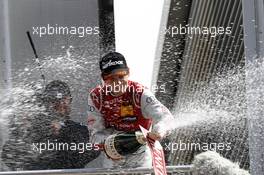 Podium, Jamie Green (GBR) Audi Sport Team Rosberg Audi RS 5 DTM 31.05.2015, DTM Round 2, Lausitzring, Germany, Sunday, Race 2.