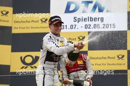 Podium, Pascal Wehrlein (GER) HWA AG Mercedes-AMG C63 DTM 01.08.2015, DTM Round 5, Red Bull Ring, Spielberg, Austria, Race 1, Saturday.