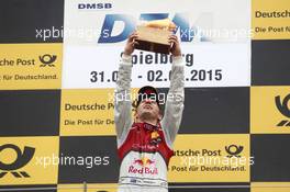 Podium, Winner Mattias Ekstroem (SWE), Audi Sport Team Abt Sportsline, Audi A5 DTM 02.08.2015, DTM Round 5, Red Bull Ring, Spielberg, Austria, Race 2, Saturday.