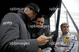 Robert Wickens (CAN) HWA AG Mercedes-AMG C63 DTM, Gary Paffett (GBR) ART Grand Prix Mercedes-AMG C63 DTM, Lucas Auer (AUT) ART Grand Prix Mercedes-AMG C63 DTM 12.09.2015, DTM Round 7, Motorsport Arena, Oschersleben, Germany, Free Practice, Saturday.