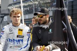 Lucas Auer (AUT) ART Grand Prix Mercedes-AMG C63 DTM and Gary Paffett (GBR) ART Grand Prix Mercedes-AMG C63 DTM 12.09.2015, DTM Round 7, Motorsport Arena, Oschersleben, Germany, Race 1, Saturday.