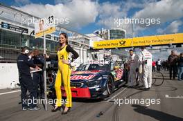 stating grid; grid girl; spectators; António Félix da Costa (POR) BMW Team Schnitzer BMW M4 DTM;  27.09.2015, DTM Round 8, Nuerburgring, Germany, Race 2, Sunday.