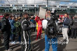 stating grid; ARD-Team; TV Crew; Claus Lufen;  27.09.2015, DTM Round 8, Nuerburgring, Germany, Race 2, Sunday.