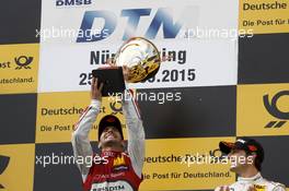 Podium, Winner Miguel Molina (ESP) Audi Sport Team Abt Audi RS 5 DTM 27.09.2015, DTM Round 8, Nürburgring, Germany, Sunday, Race 2.