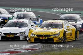 Martin Tomczyk (GER) BMW Team Schnitzer BMW M4 DTM and Timo Glock (GER) BMW Team MTEK BMW M3 DTM 27.09.2015, DTM Round 8, Nürburgring, Germany, Sunday, Race 2.