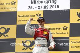 Podium, 1st Miguel Molina (ESP) Audi Sport Team Abt Audi RS 5 DTM 27.09.2015, DTM Round 8, Nürburgring, Germany, Sunday, Race 2.