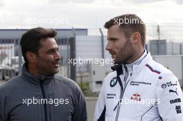Nasser Al Attiyah and Martin Tomczyk (GER) BMW Team Schnitzer BMW M4 DTM 13.04.2015, DTM Test, Motorsport Arena Oschersleben, Germany, Monday.